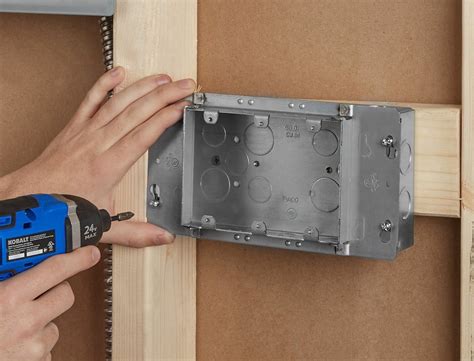 how to remove metal electrical box|replace old electrical box.